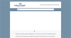 Desktop Screenshot of calvarychapeloflafayette.org