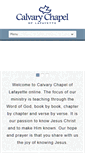 Mobile Screenshot of calvarychapeloflafayette.org