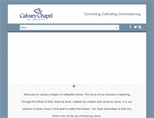 Tablet Screenshot of calvarychapeloflafayette.org